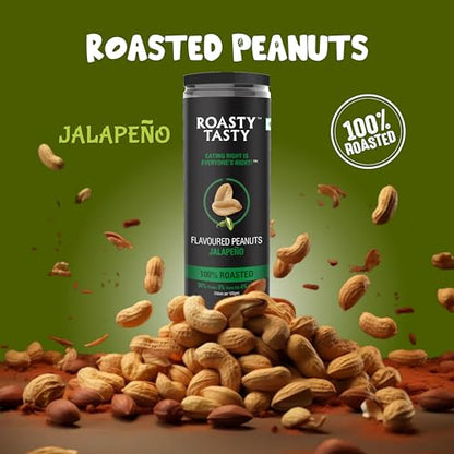 Image 4 of Roasty Tasty Premium Jalapeno Flavour Roasted Peanuts Pack of 2 (150g each)