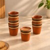 Image 1 of Default Title for the product ExclusiveLane Terra Tones Ceramic Kullad Cups Set of 6 (120 ml)