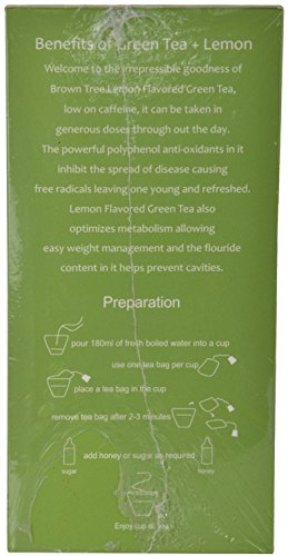 Image 3 of Brown tree Green Tea Lemon 75g 25 Teabags