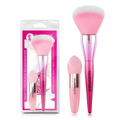 Image 1 of 40 g for the product Majestique Makeup Foundation Brush With Mushroom Puff