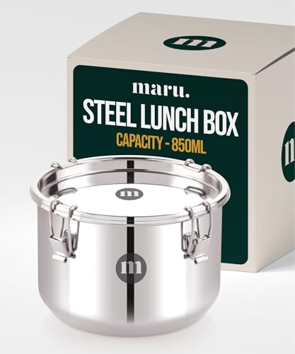 Image 5 of 850ml for the product MARU Steel Leakproof Tiffin/Lunch Box