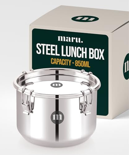 Image 5 of 850ml for the product MARU Steel Leakproof Tiffin/Lunch Box