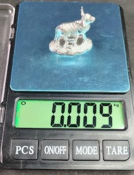 Image 4 of Dista Silvers Cow and Calf Idol for Pooja 9gm