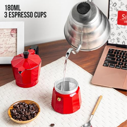 Image 6 of Sipologie Roma Moka Pot Espresso Maker, 180ml