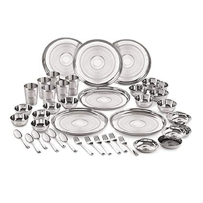 Image 3 of 42 Pcs for the product neelam Stainless Steel Dinner Set