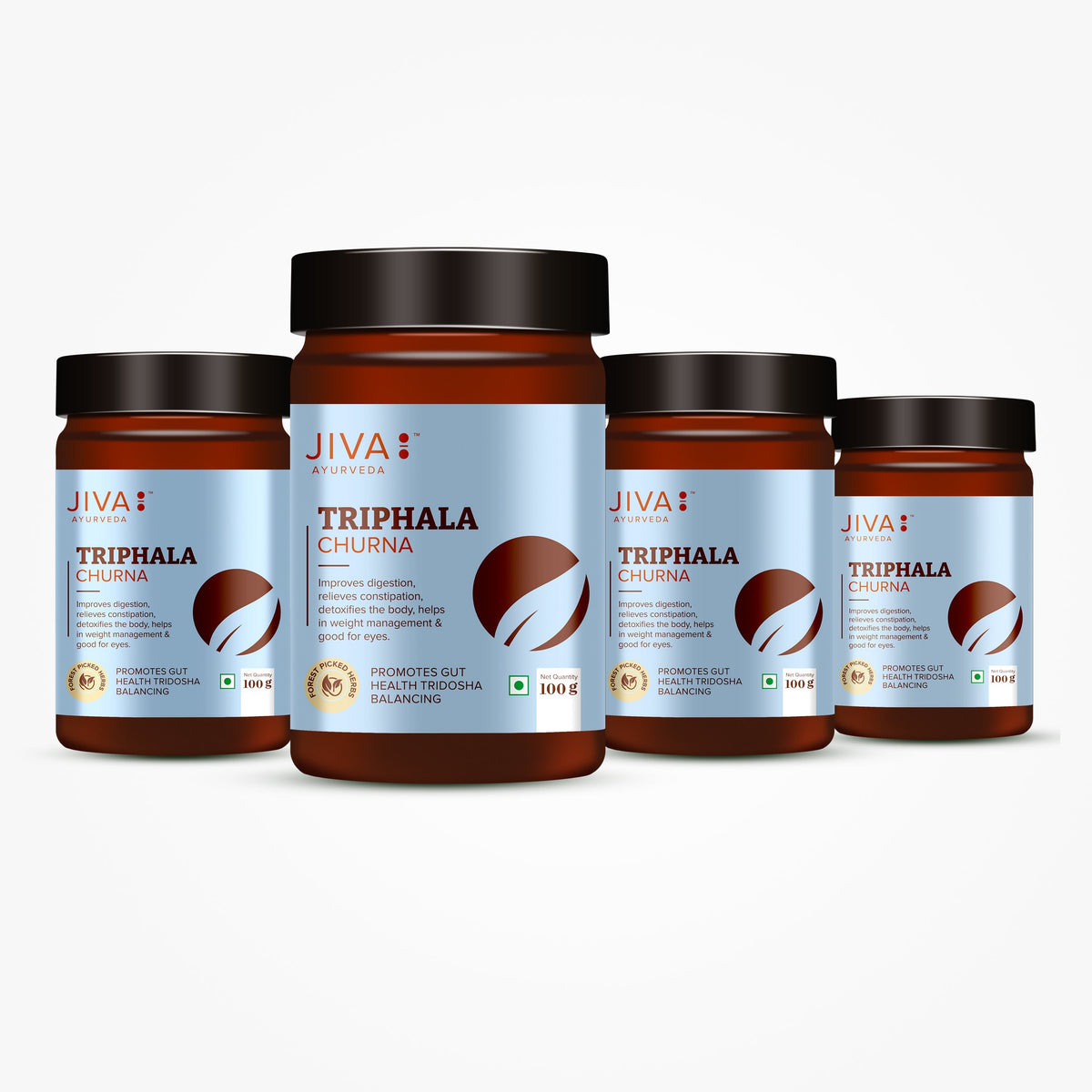 Image 1 of 100 gm / Pack of 4 for the product Jiva Ayurveda Triphala Churna
