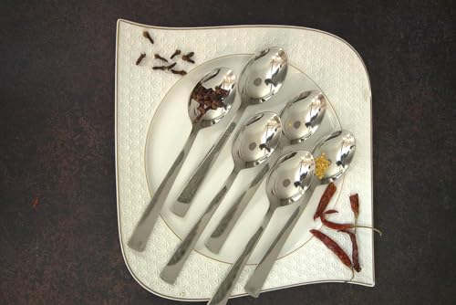 Image 5 of Parage 6 Pieces Stainless Steel Spoons Set, Dinner Spoon Length 16cm