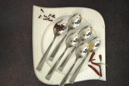 Image 5 of Parage 6 Pieces Stainless Steel Spoons Set, Dinner Spoon Length 16cm