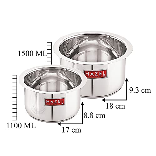 Image 10 of HAZEL Stainless Steel Tope Patila Cookware