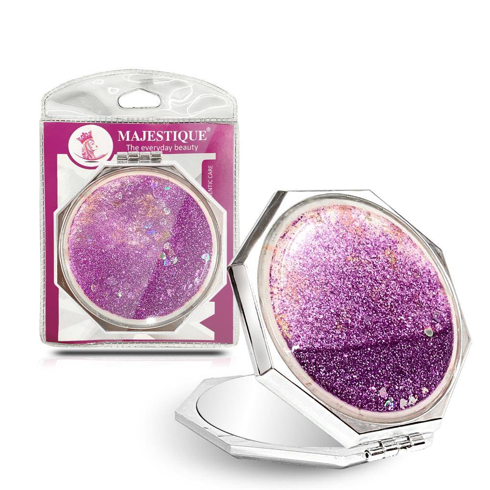 Image 1 of 74 g for the product Majestique Dual Side Hexaglitter Pocket Mirror