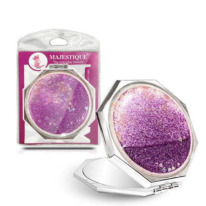 Image 1 of 74 g for the product Majestique Dual Side Hexaglitter Pocket Mirror