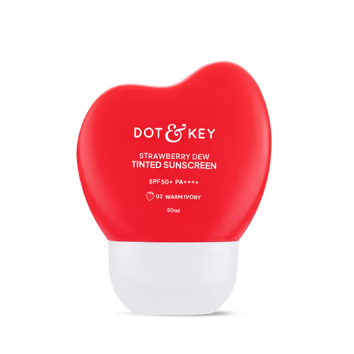 Image 1 of Dot & Key Strawberry Dew Tinted Sunscreen SPF 50+ PA++++ - 02 Warm Ivory