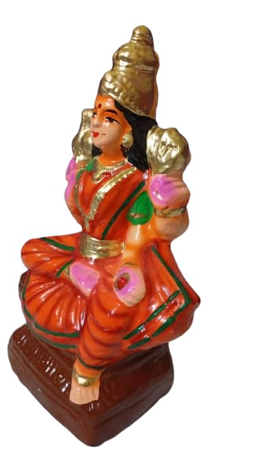 Image 3 of Goddess Chamundi Devi Height 23cm Decorative Items for Living Room Show Pieces for Home Decor Living Room Unique Items god Idols golu Stand bommala koluvu bommalu Set kolu Dolls for navarathi