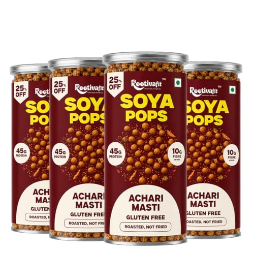 Image 14 of Achari Masti / 120 g (Pack of 4) for the product ROOTIVAFIT Soya Pops