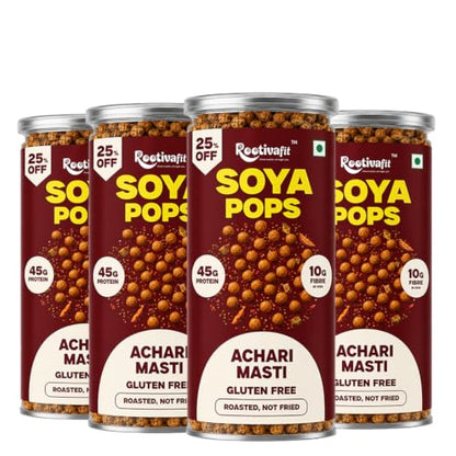 Image 14 of Achari Masti / 120 g (Pack of 4) for the product ROOTIVAFIT Soya Pops