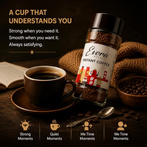 Image 4 of EVORA Greens 100gm Instant Coffee Powder | Make 50 Cups