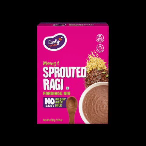 Image 1 of 200 gm for the product Early Foods Organic Moong & Sprouted Ragi Porridge Mix
