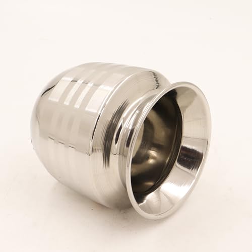Image 4 of Spillbox Stainless Steel Lota|Kalash|Sombu|Theertha Sembu | Vessel |Jug | Karwachauth | Diwali | Mandir Wedding|Kamandal|Gangajal|Water Gangotri|Chambu 420ml