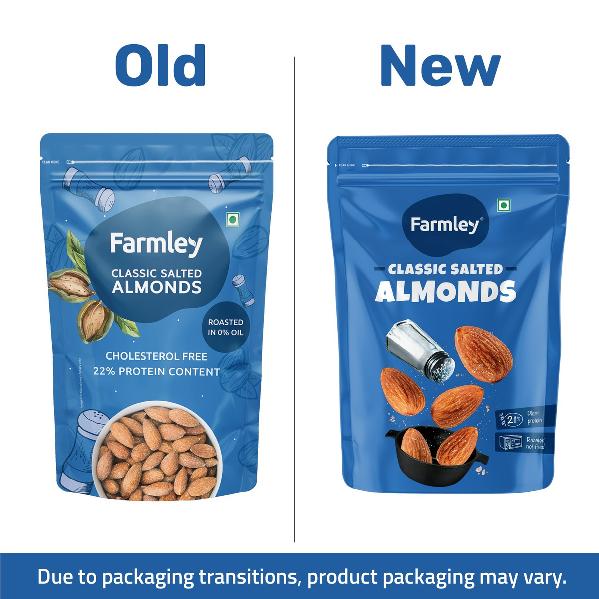 Image 6 of Farmley Classic Salted Almonds - Roasted, Not Fried