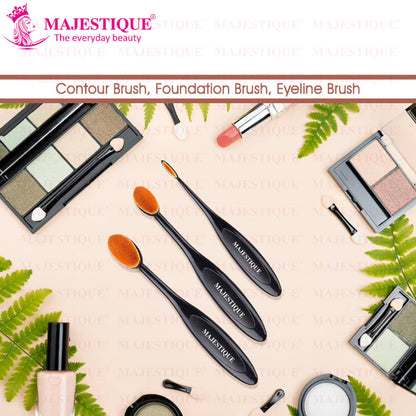 Image 5 of Majestique Supple Oval Makeup Brushes - 3