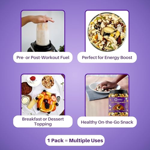 Image 5 of AMAYU Premium Mixed Dry Fruits Superfood Trail Mix 900gm