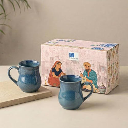 Image 1 of Default Title for the product ExclusiveLane Belly Pot Ceramic Coffee Mugs Set of 2 300 ml