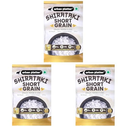 Image 3 of 220 g (Pack of 3) for the product Urban Platter Shirataki Short-Grain Rice