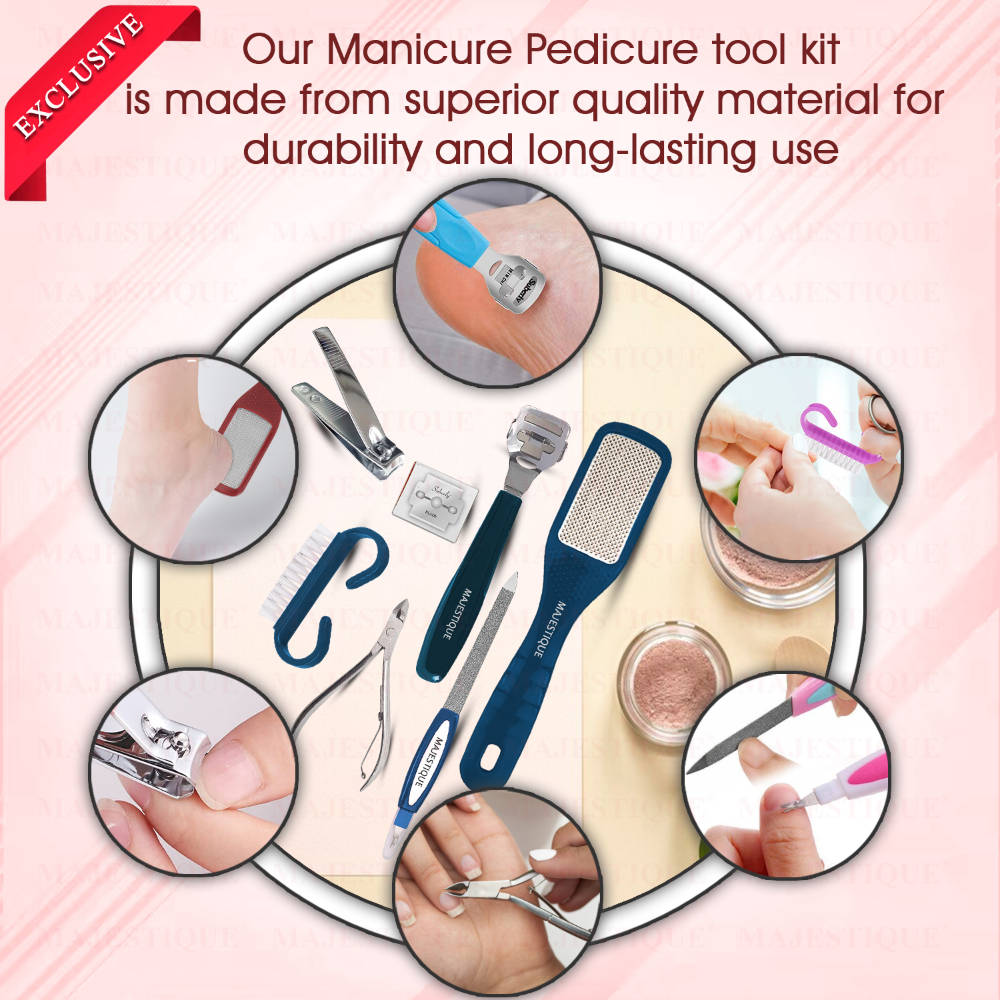 Image 6 of Majestique Professional Manicure And Pedicure Tools Kit - Color May Vary