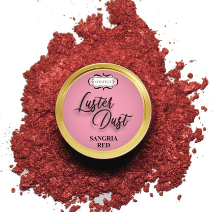 Image 4 of Confect Edible Luster Dust – Pack of 5 | Sangria Red, Mauve, Cherry Blossom, Two Tone, Wine Red |
