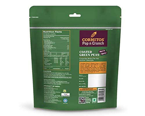 Image 2 of Cornitos Coated Green Peas, Hot and Spicy, 150 Grams