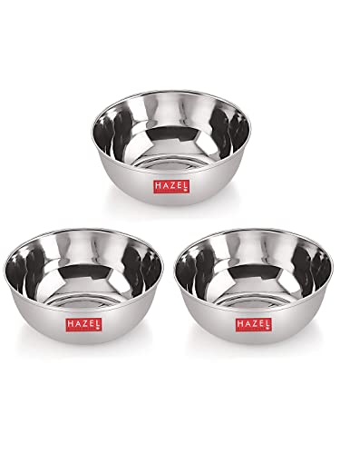 Image 8 of 3 / Set of 3 (200ml) for the product HAZEL Stainless Steel Bowl Set