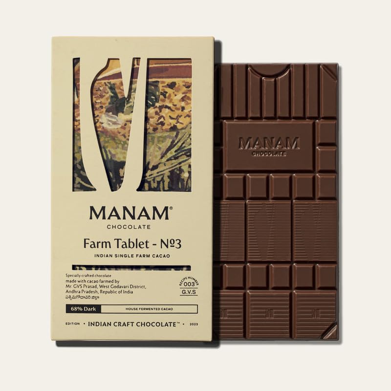 Image 1 of 68% Dark Milk for the product Manam Chocolate Single Farm Series -68% Dark Milk, 80g