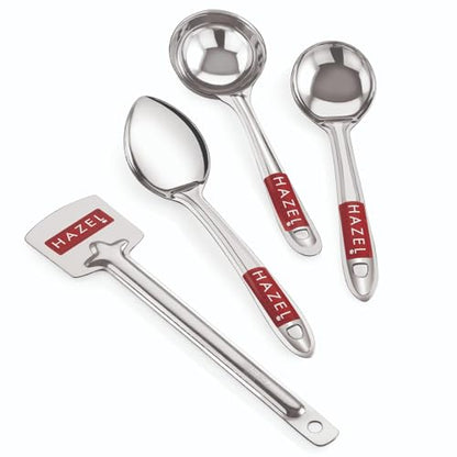 Image 1 of Default Title for the product HAZEL Stainless Steel Kitchen Tools Spoon Set of 4