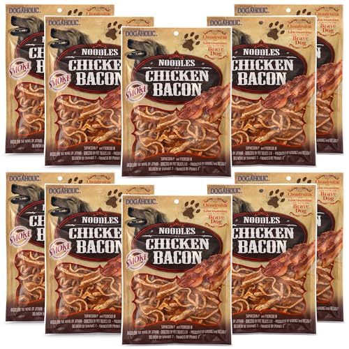Image 9 of Smoke / 130 g (Pack of 10) for the product Foodie Puppies Dogaholic Chicken Bacon Treats for Dogs