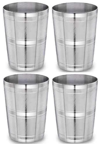 Image 1 of Default Title for the product neelam Stainless Steel Diamond Glass Set of 4, 400 ml