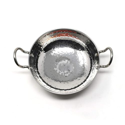 Image 7 of Hazel Stainless Steel Kadai with Handle 1000 ml