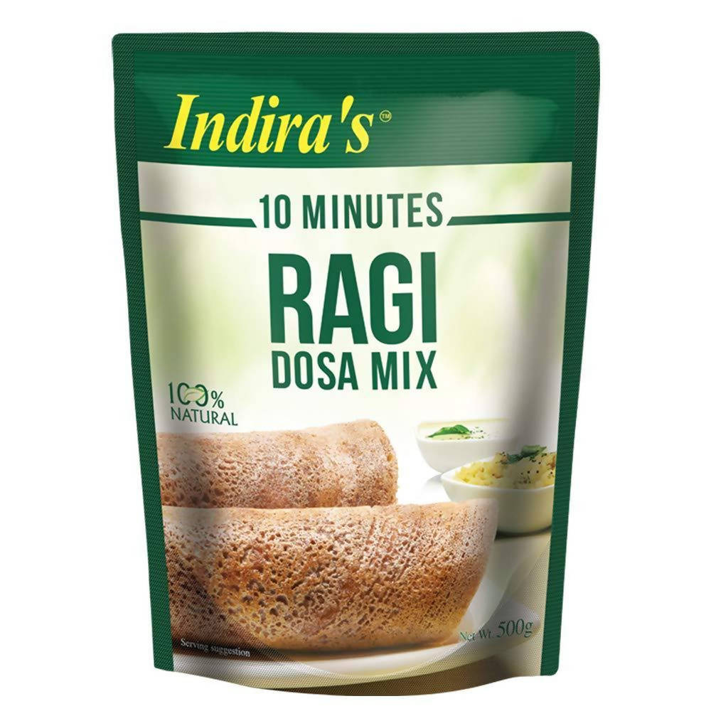 Image 1 of 500 gm for the product Indira's 10 Minutes Ragi Dosa Mix