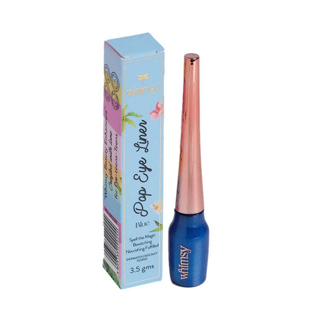 Image 1 of 3.5 g / Pack of 1 for the product Whimsy Beauty Safe & Organic Water Washable Pop Eyeliner For Teen And Preteen Girls (Blue)