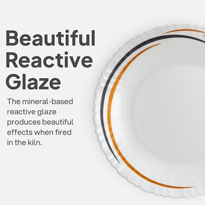 Image 7 of Cello Opalware Dazzle Series Golden Arc Dinner Set, 18 Units