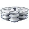 Image 1 of Default Title for the product AADHIK Stainless Steel Idli Maker 3 Plate 13 Idli Cooker | Heavy Gauge Idli Stand with 13 Big Idli Capacity | Multipurpose Idli Steamer for Dhokla, Modak & Momo | Kitchen Accessories