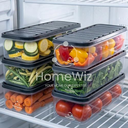Image 7 of 6 / 1200 ML for the product HomeWiz Fridge Storage Containers