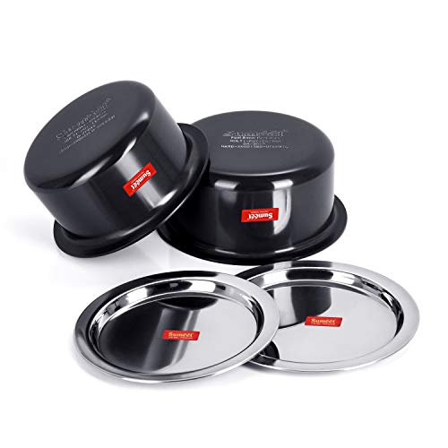 Image 12 of Sumeet Aluminium Hard Anodized Tope Set of 2 Pc