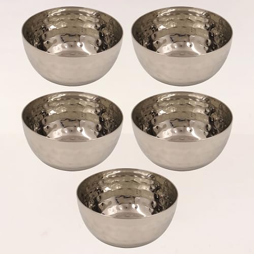 Image 1 of Default Title for the product Spillbox Stainless Steel Hammered SideDish Bowl-5