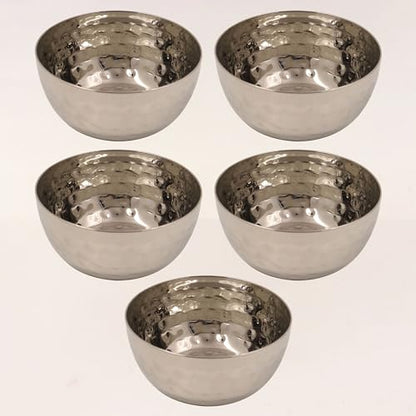 Image 1 of Default Title for the product Spillbox Stainless Steel Hammered SideDish Bowl-5