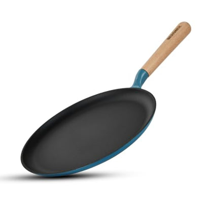 Image 1 of Blue / 28cm for the product BERGNER Excalibur Lightweight Cast Iron Dosa Tawa