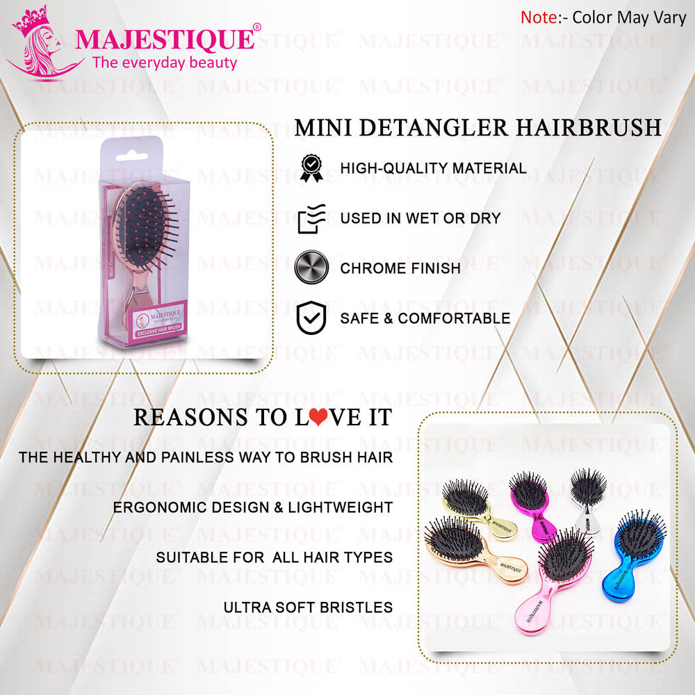 Image 6 of Majestique Mini Pocket Detangling Hair Brush