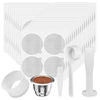 Image 1 of Default Title for the product Supvox Reusable Coffee Pod, for Nespresso, Steel, 100 Foil Covers
