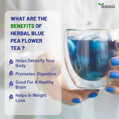 Image 6 of Teaaza Blue Butterfly Pea Flower Tea For Weight Loss, Belly Fat | 30 Grams| 60 Cups