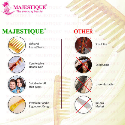 Image 5 of Majestique Premium Long Handle And Extra Wide Comb