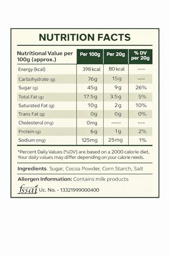 Image 2 of Evora Greens Hot Chocolate Premix 50g | Rich Creamy Chocolate Drink Mix
